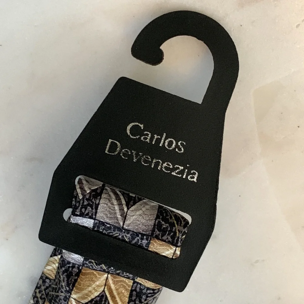 Carlos Devenezia Multicolored Silk Tie